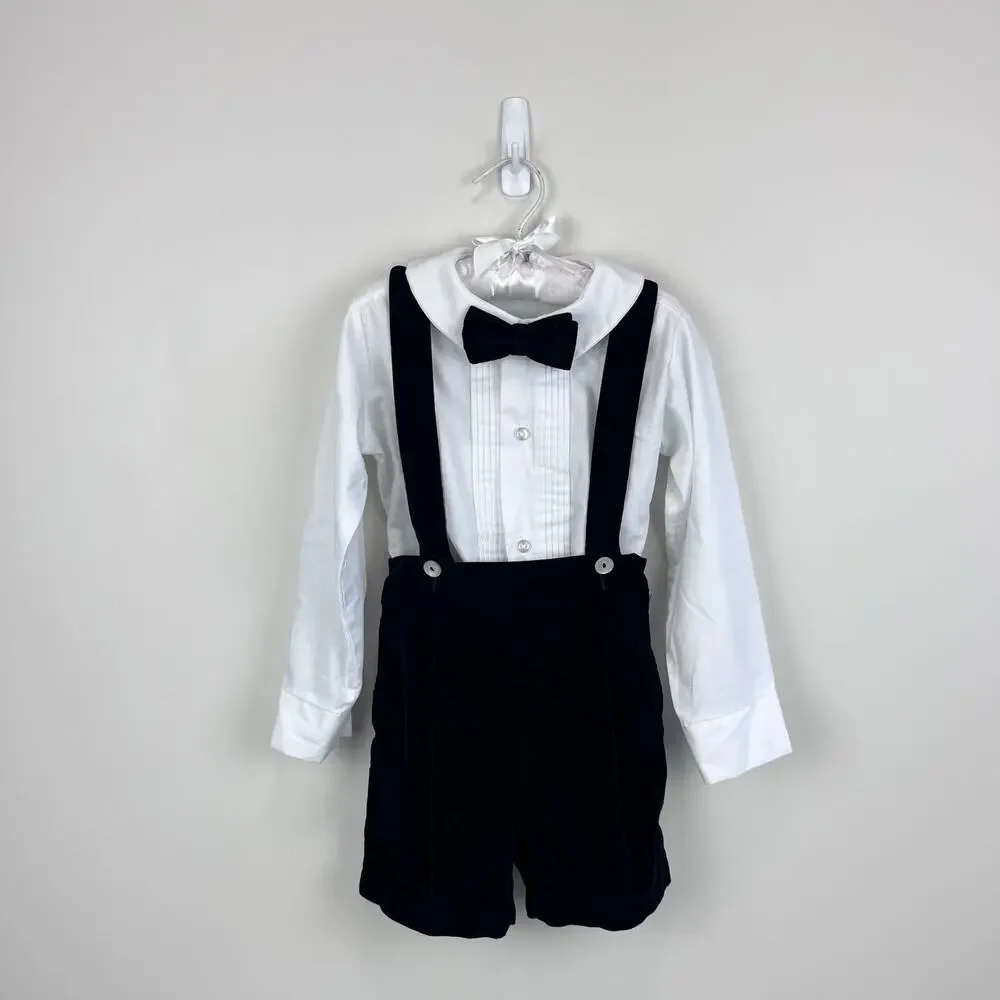 Vintage IMP Originals Black Velvet Suit Set 4T